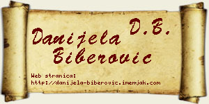 Danijela Biberović vizit kartica